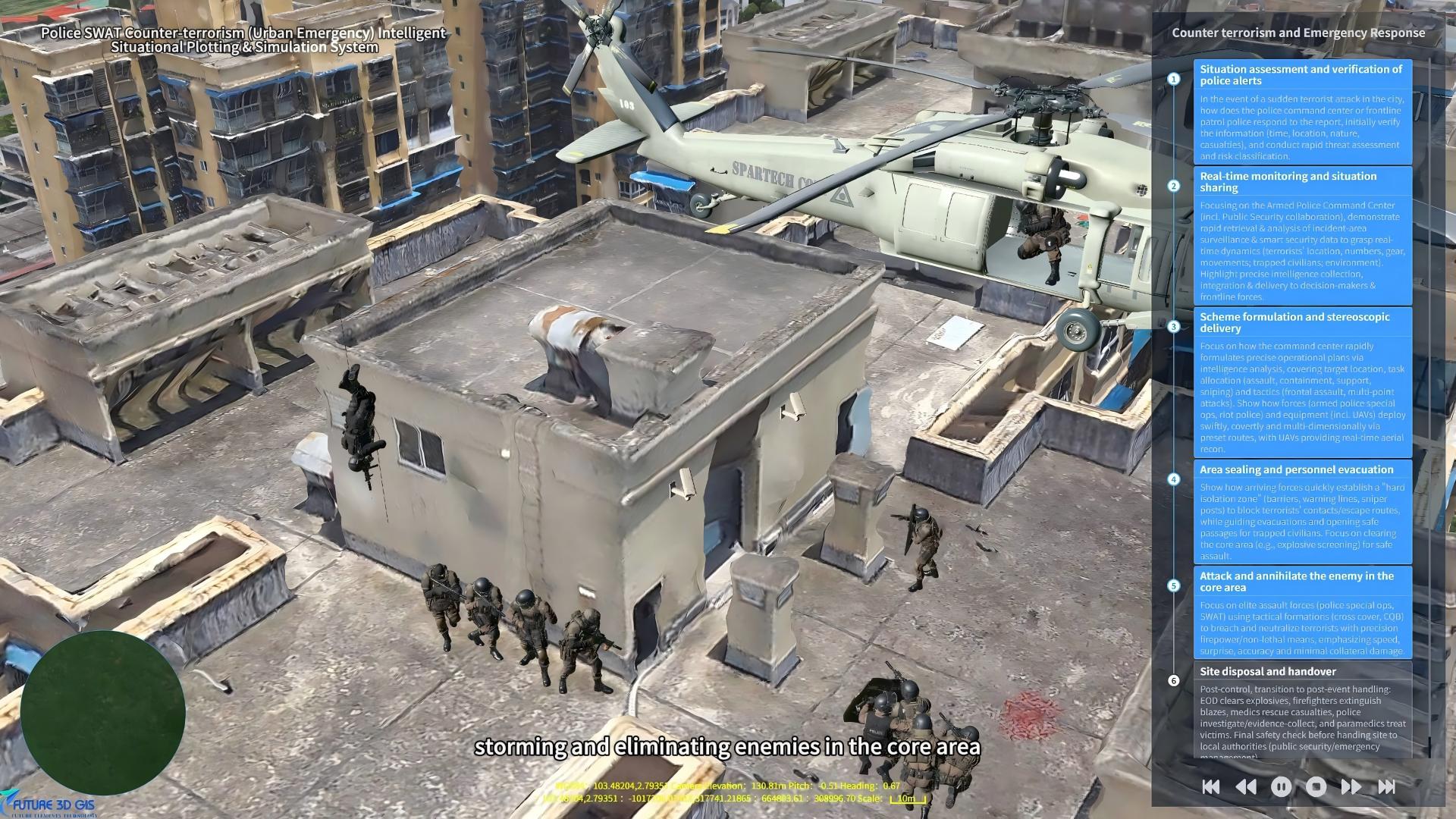 SWAT CT Urban Emergency Plotting & Simulation