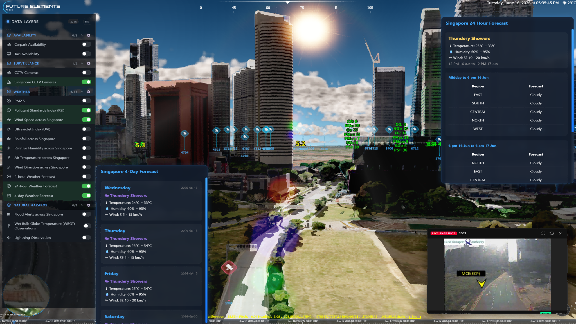 Live Data/Live Map/API – Smart City Command Centres
